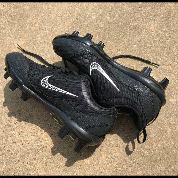 Nike Shoes - Nike Lunar Hyperdiamond Pro Black Softball Cleat